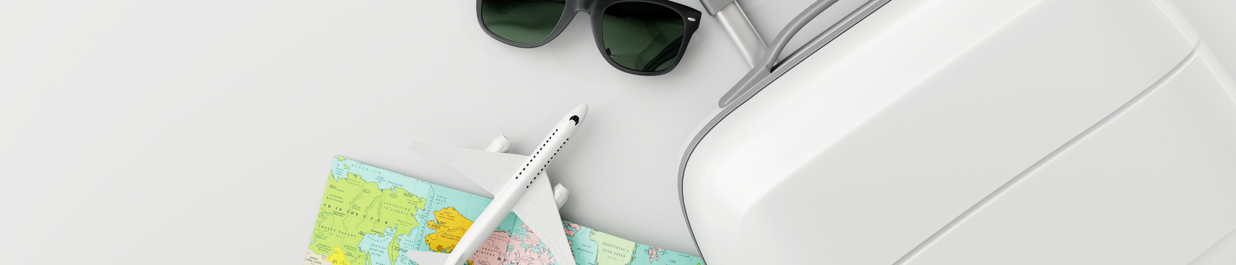 Glasses and props on a surface