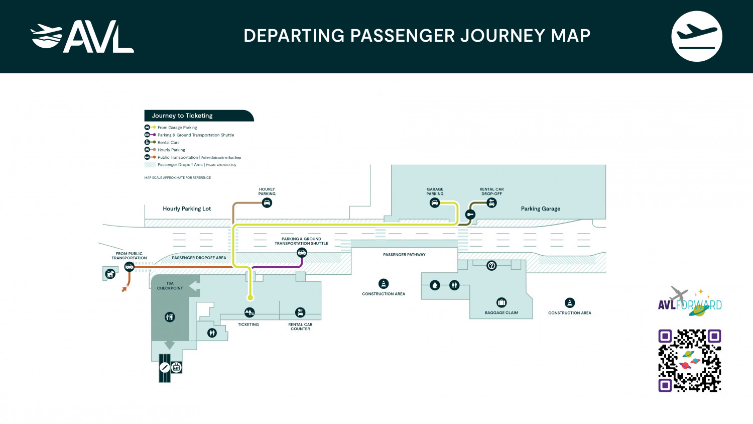 Departing Passenger Journey Map