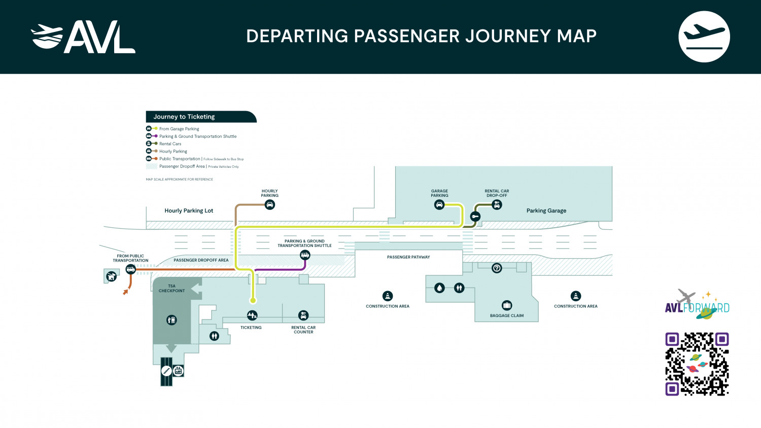 Departing Passenger Journey Map