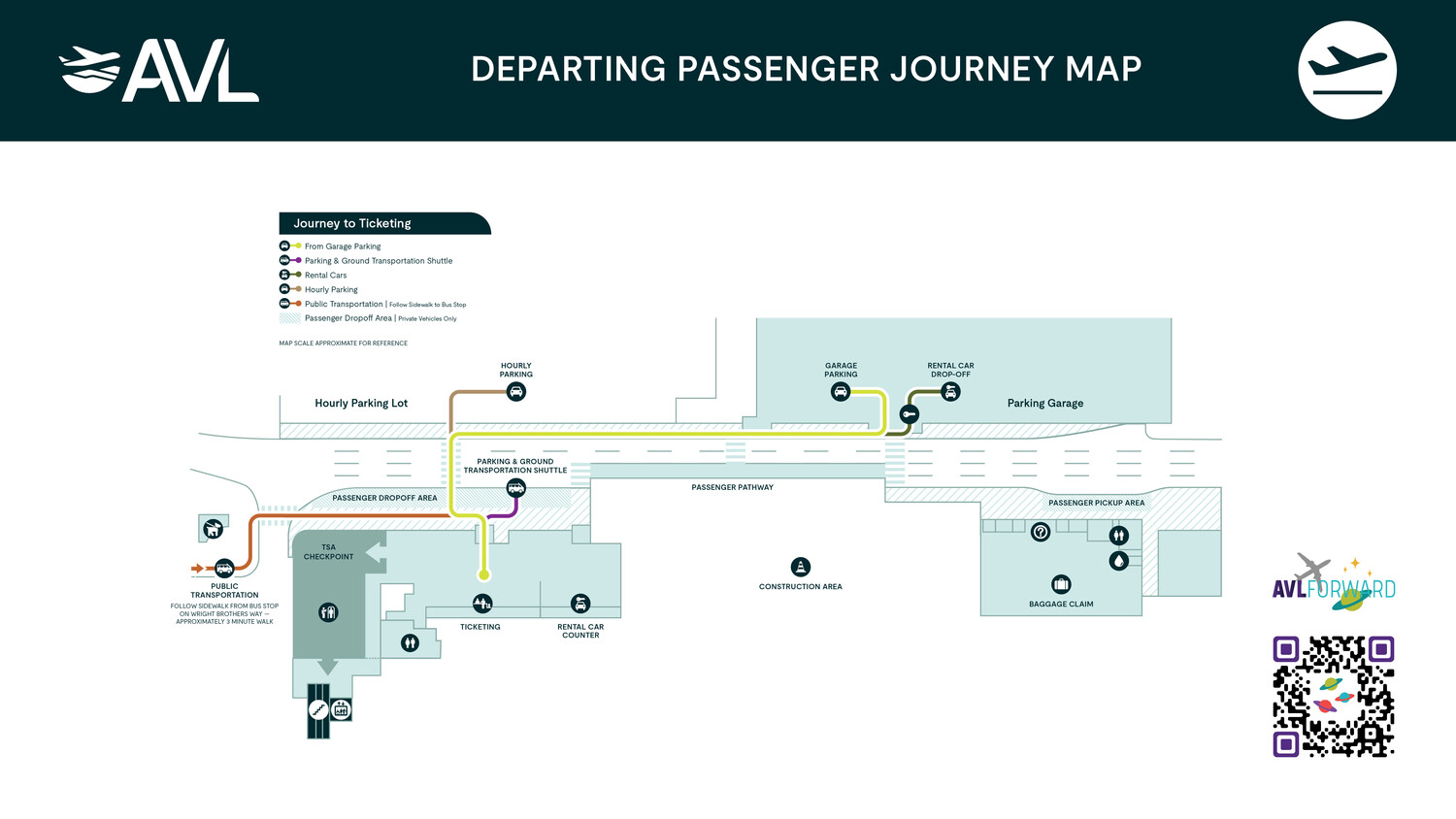 Departing Passenger Journey Map