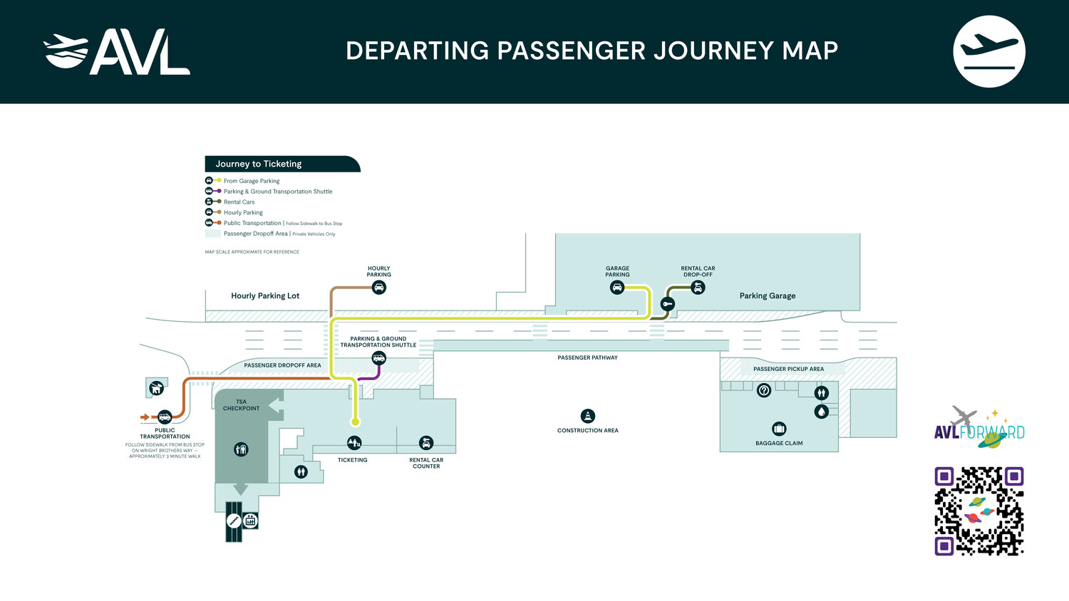 Departing Passenger Journey Map