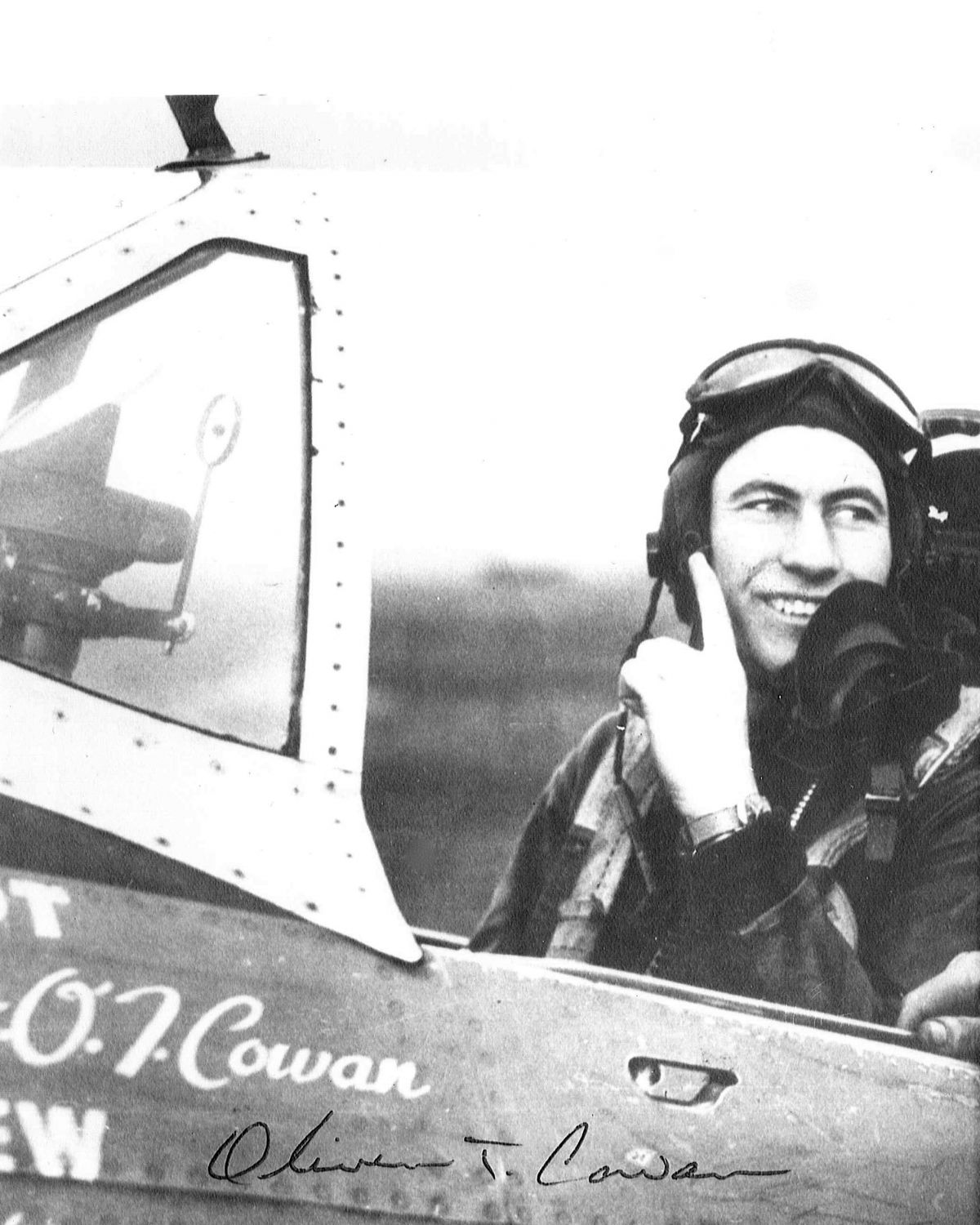 Raf Ace Pilot Albert G. Lewis Adjusting Parachute before Take-Off