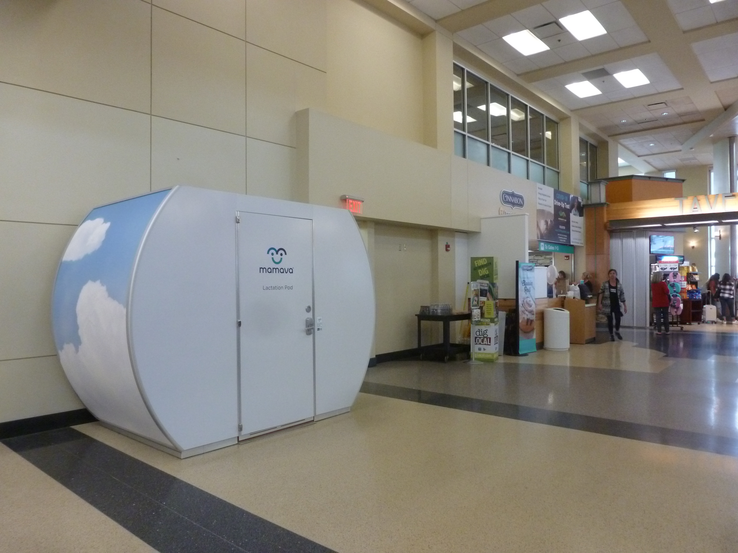 Lactation pod at the airport