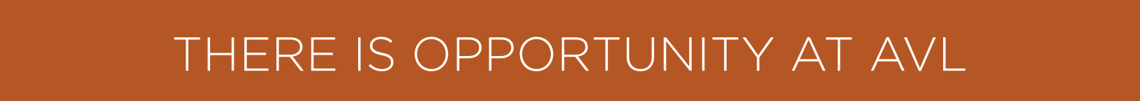 THERE IS OPPORTUNITY AT AVL