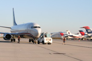 Airplanes at gate